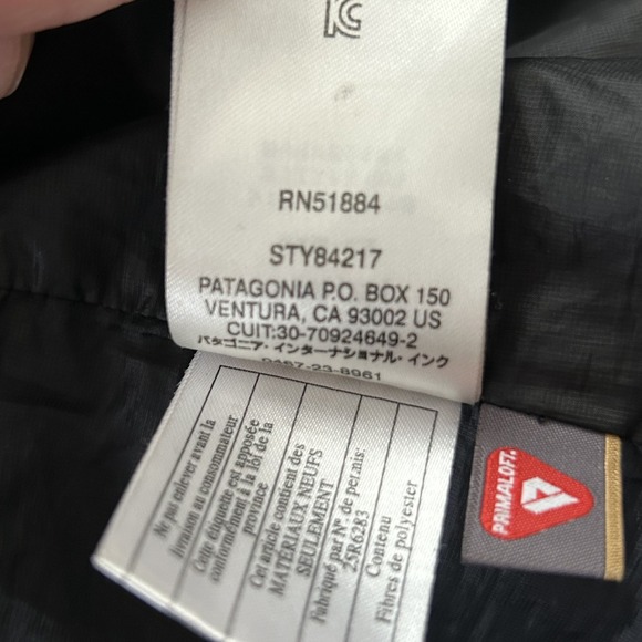 Patagonia Jacket Womens Large Black Nano Puff PrimaLoft Puffer Full Zip PSYBAR - Picture 6 of 16